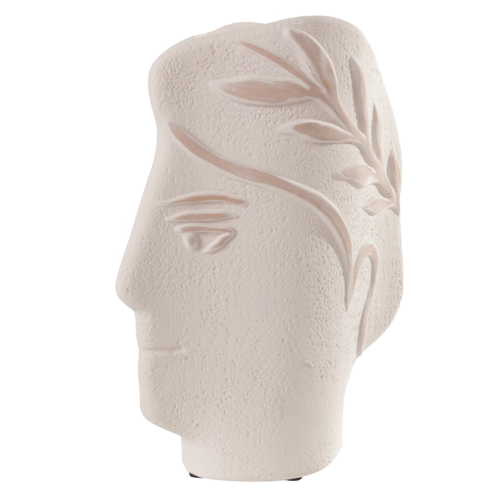 VASO DECORATIVO CERAMICA ROSTO (OFF WHITE TERRACOTA) 22cm 17d
