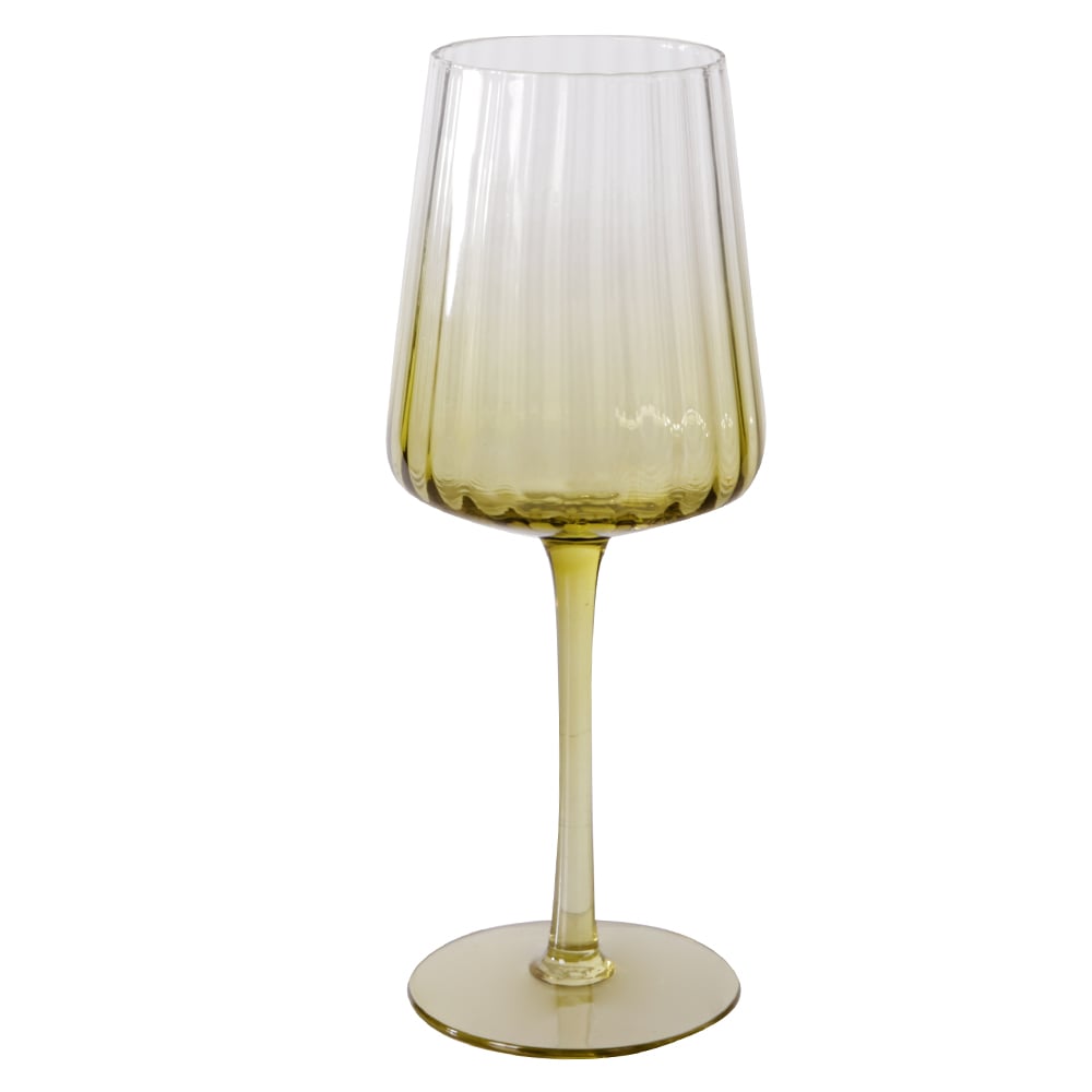 CJ TACAS VINHO 395ml 21,6X8,3cm C/ 6PCS MUSA (VERDE)