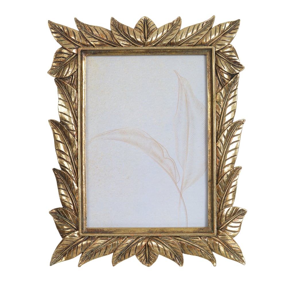 PORTA RETRATO POLIRESINA FTO  13X18CM (DOURADO) 19,3X24,5X1,8cm