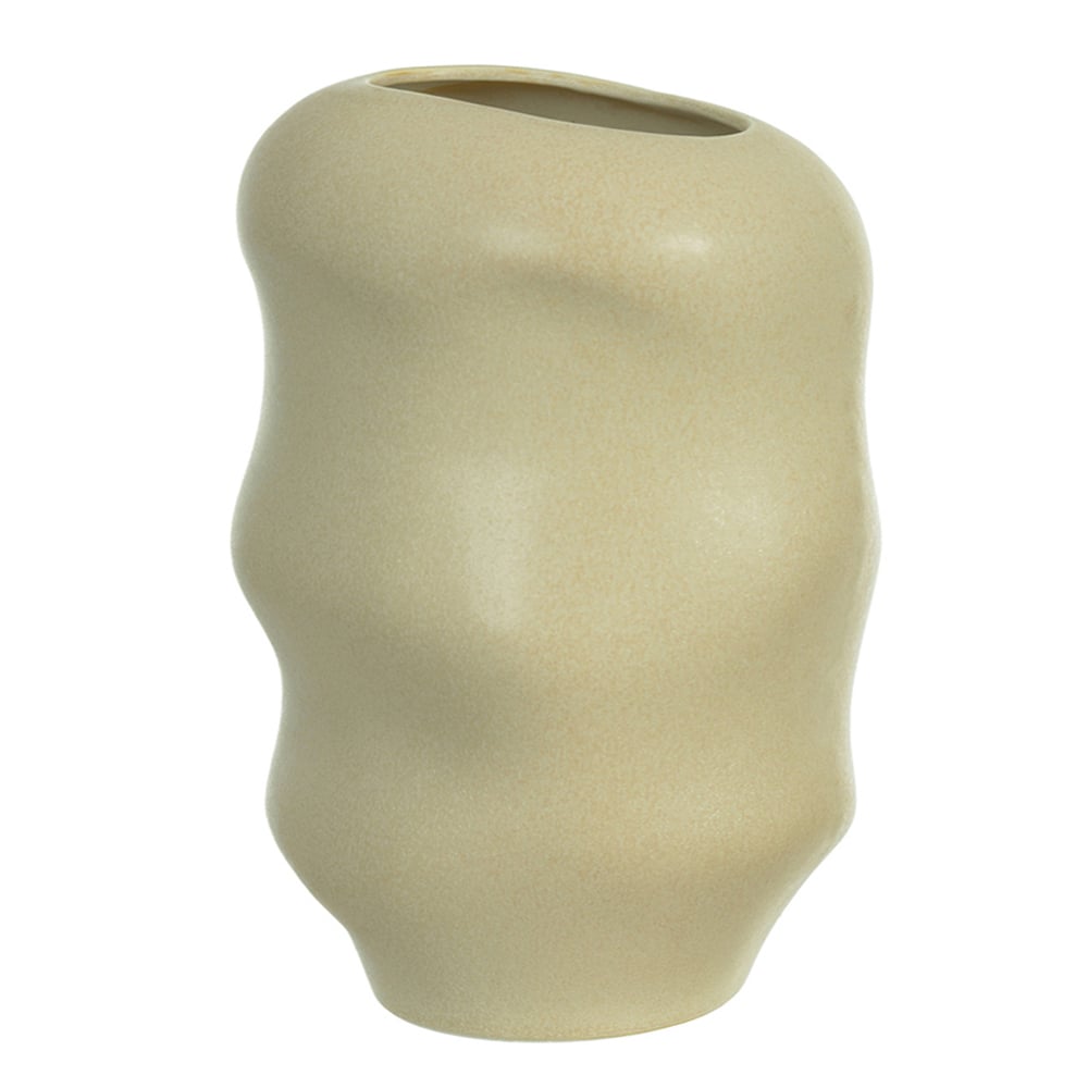 VASO DECORATIVO CERAMICA (BEGE) 15cm 10d