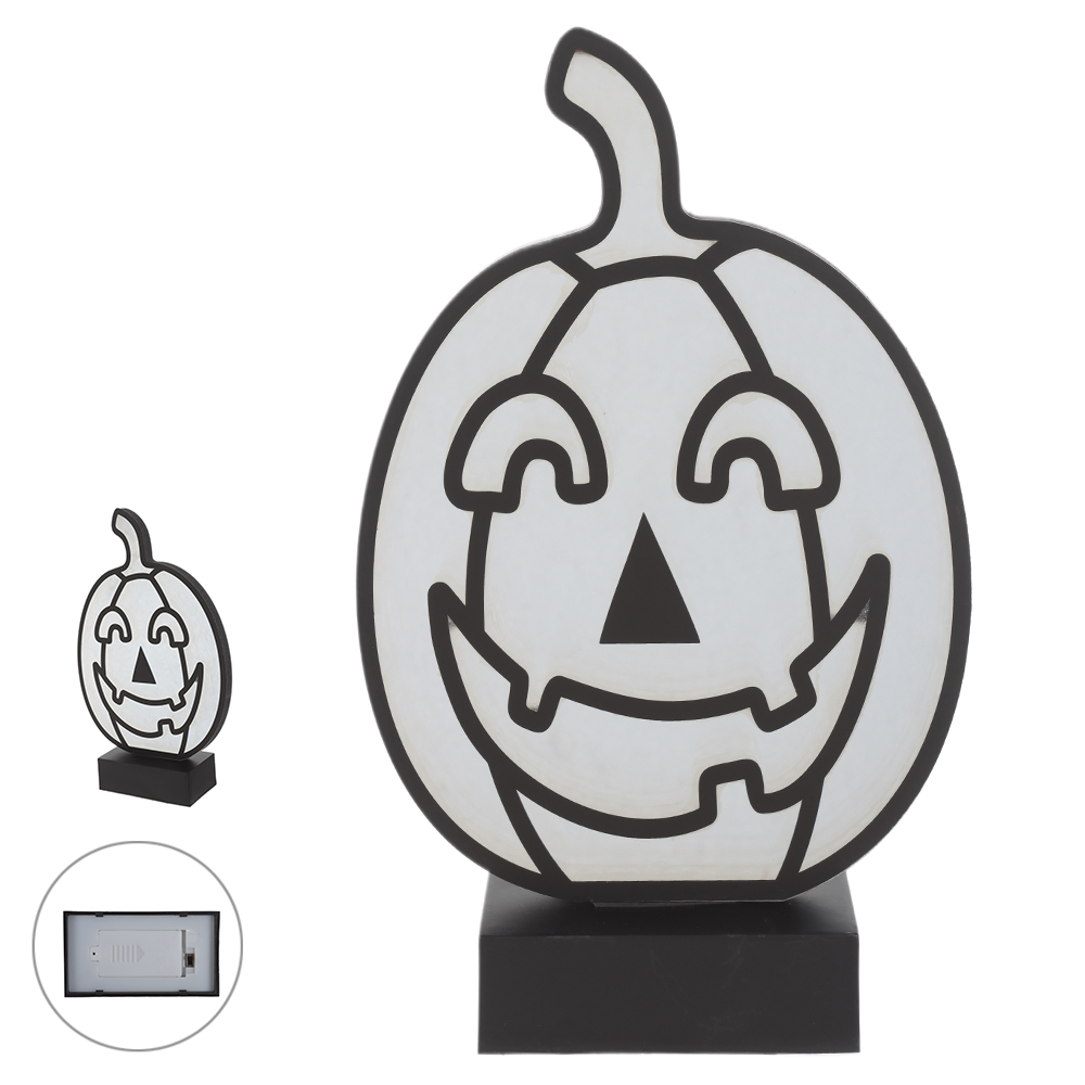 LUMINARIA LUZ INFINITA ABOBORA (LARANJA ROXO) 28X6X17cm