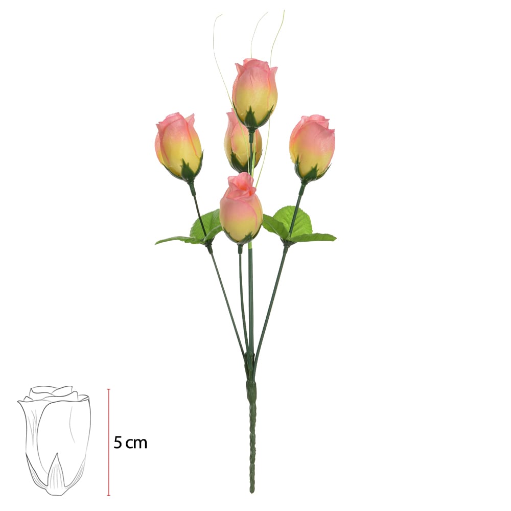 B.ROSA BOTAO X5 (SALMAO) 35cm
