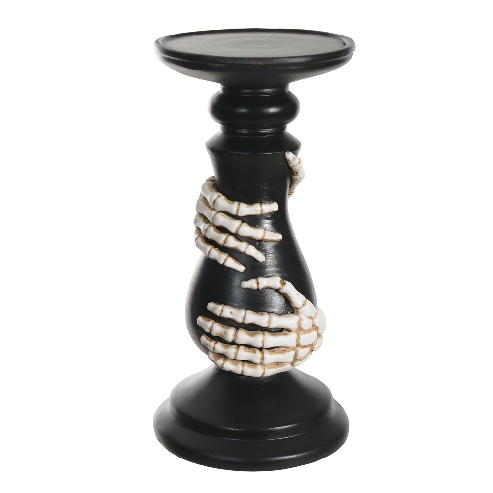RESINA DECORATIVO CASTICAL ESQUELETO (PRETO BRANCO) 17cm