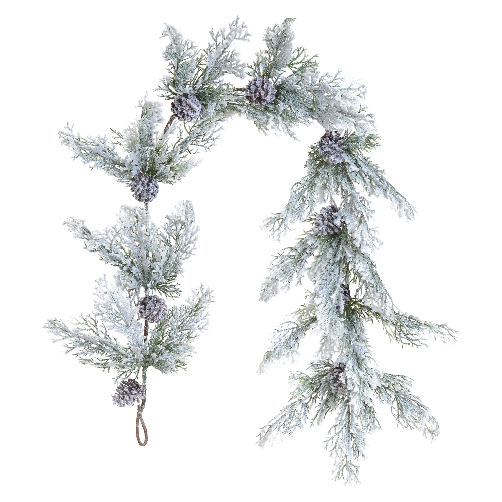 F.FESTAO NATAL NEVADO C/PINHA (VERDE) 1,3m