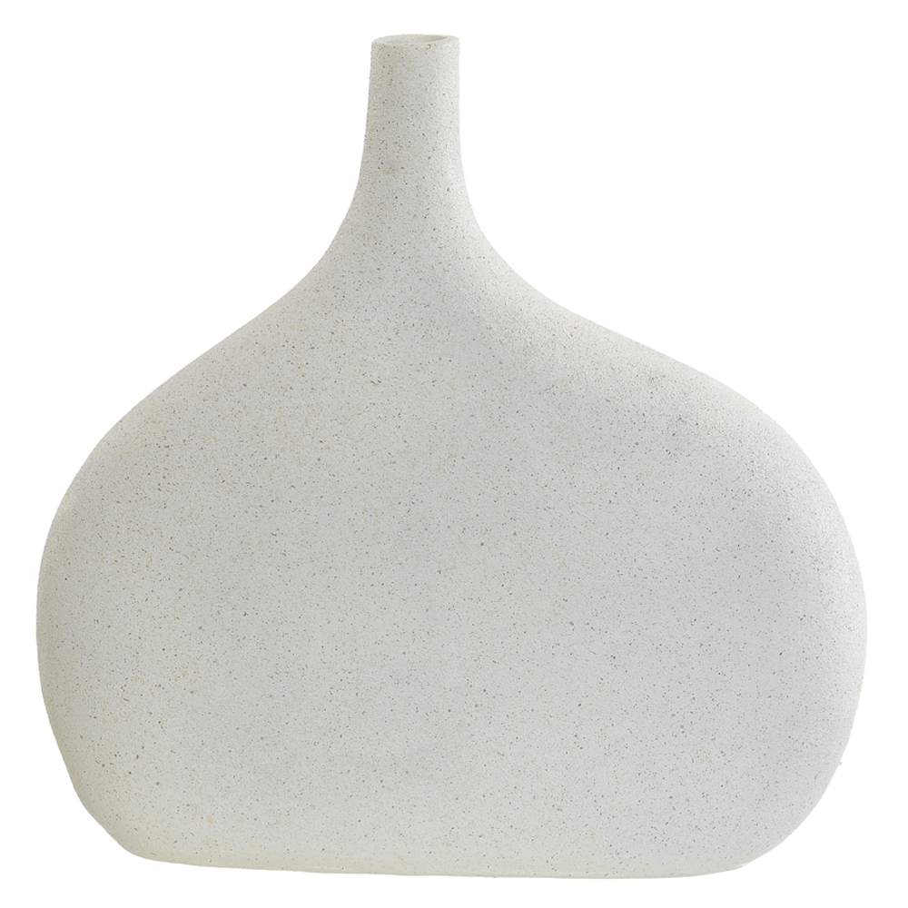 VASO DECORATIVO POLIRESINA (OFF WHITE) 26,7X25,5X7,8cm