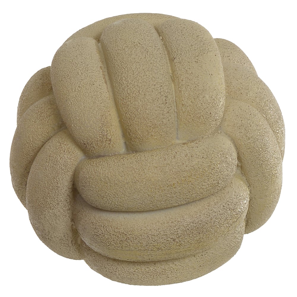 ESCULTURA DECORATIVA POLIRESINA BOLA (OFF WHITE) 9,5cm 9,5d