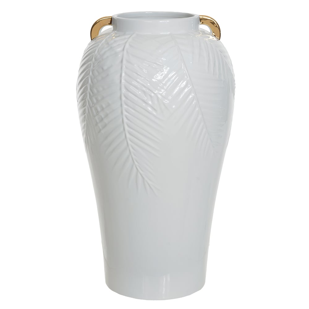 VASO DECORATIVO CERAMICA (BRANCO) 40cm 23d