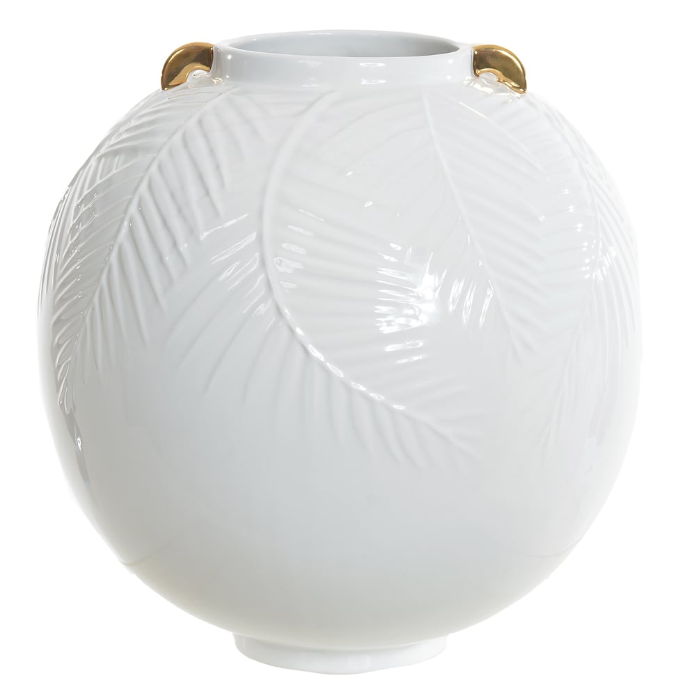 VASO DECORATIVO CERAMICA (BRANCO) 30cm 30d