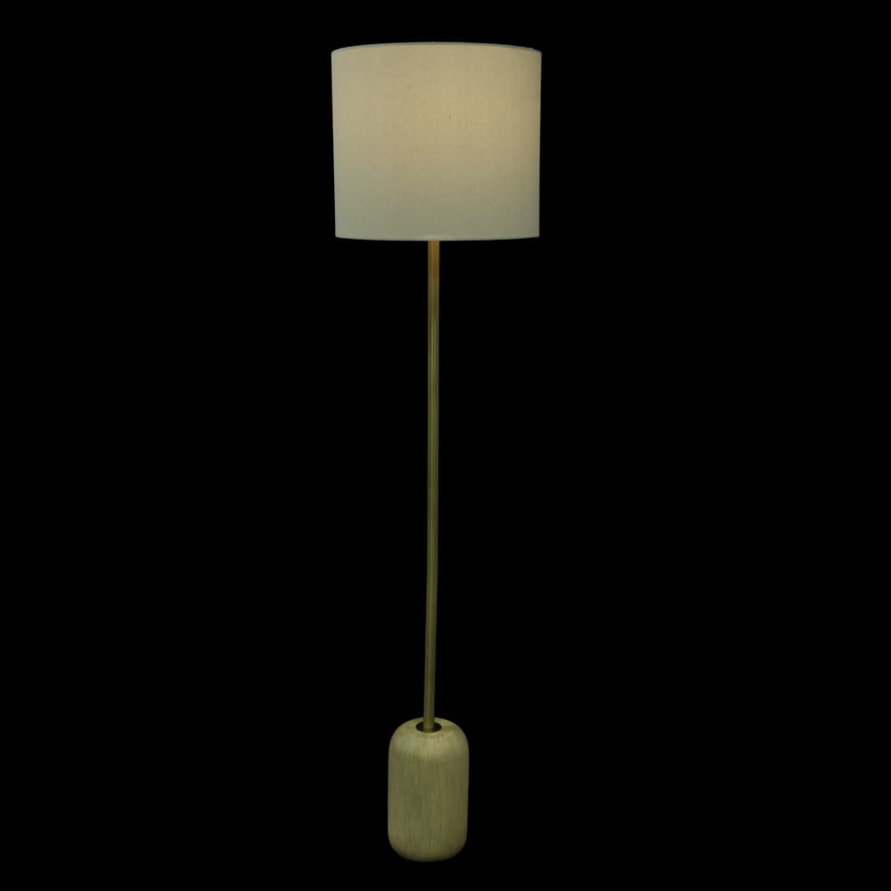 LUMINARIA DE CHAO RESINA BIVOLT (BEGE BRANCO) 1,54m 36d