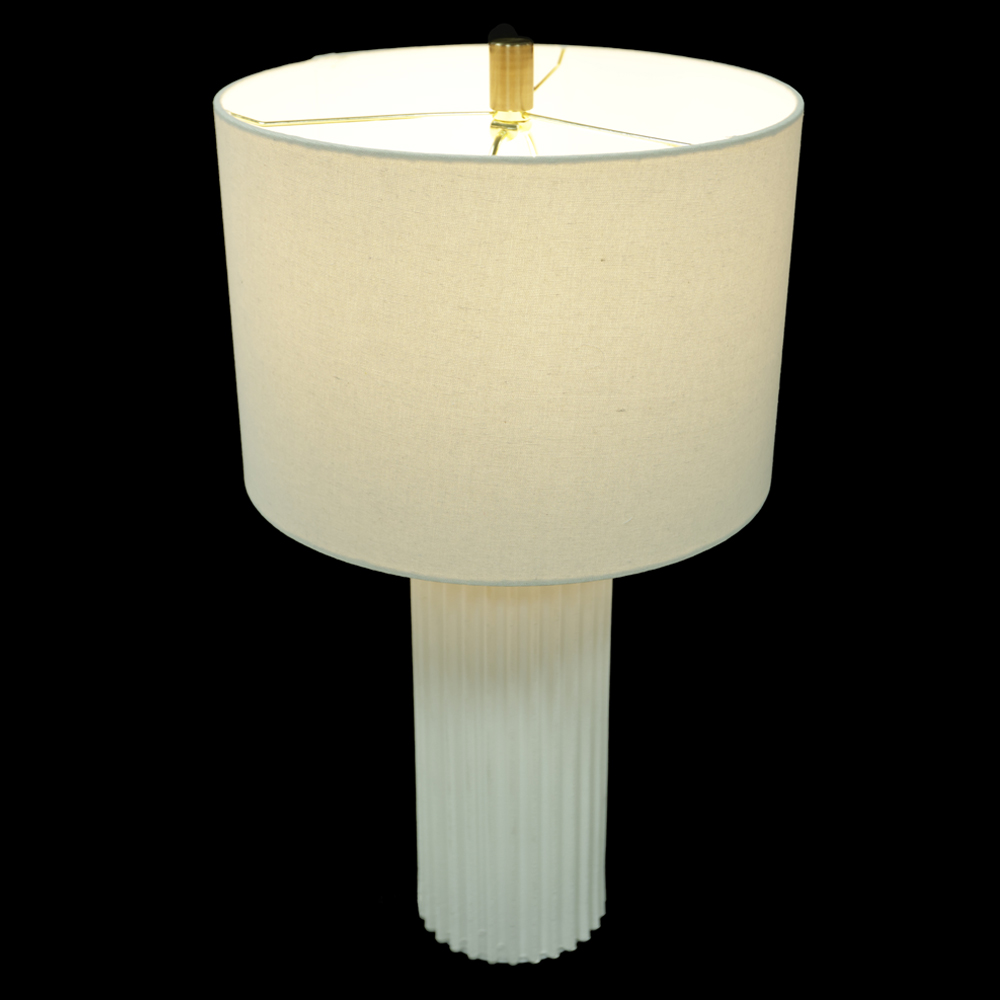 ABAJUR CERAMICA (OFF WHITE) 58cm 33d