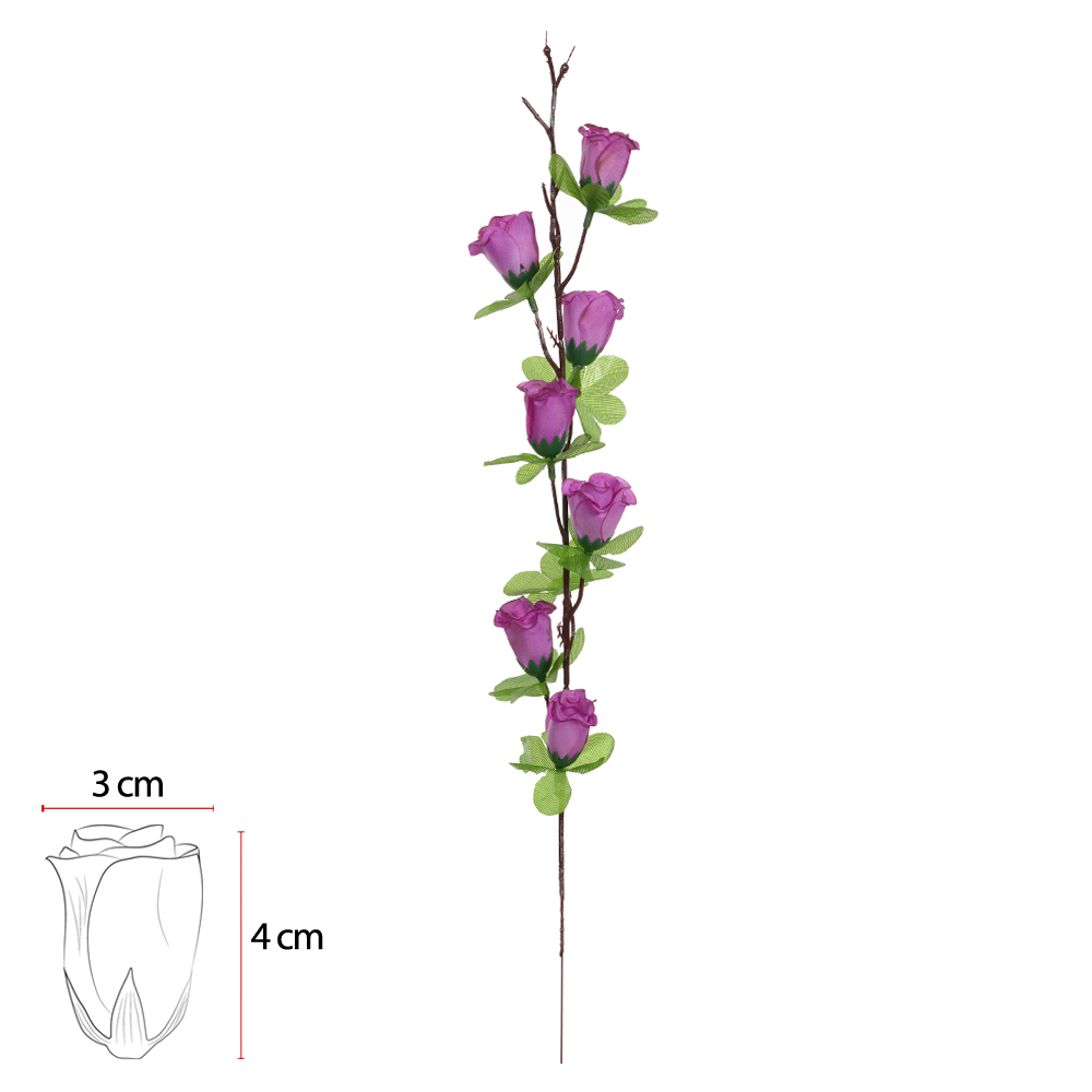 H.ROSA BOTAO X7 (LAVANDA) 60cm