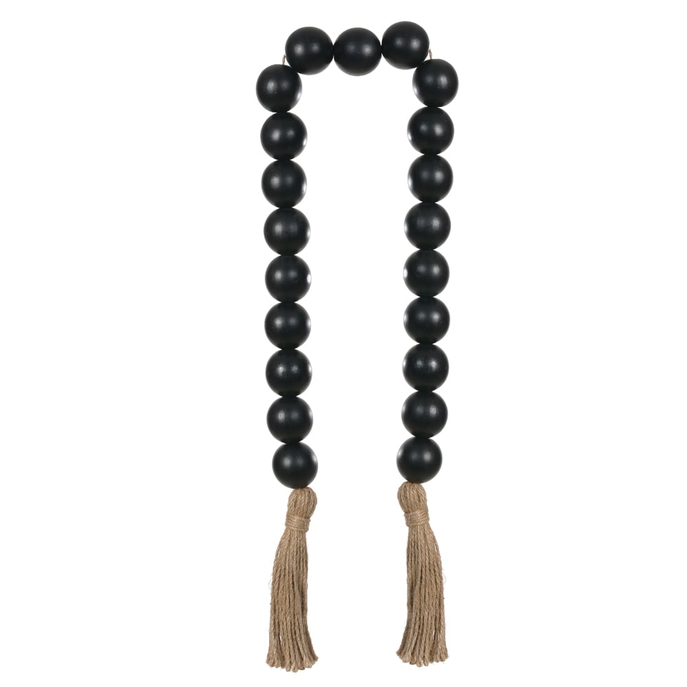 COLAR DECORATIVO MADEIRA (PRETO) 1,09m