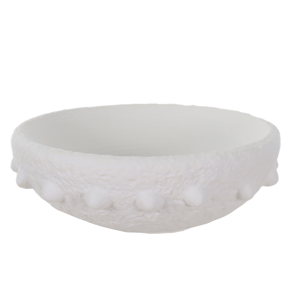 CENTRO DE MESA CERAMICA BALLS (BRANCO) 8,5cm 22,5d