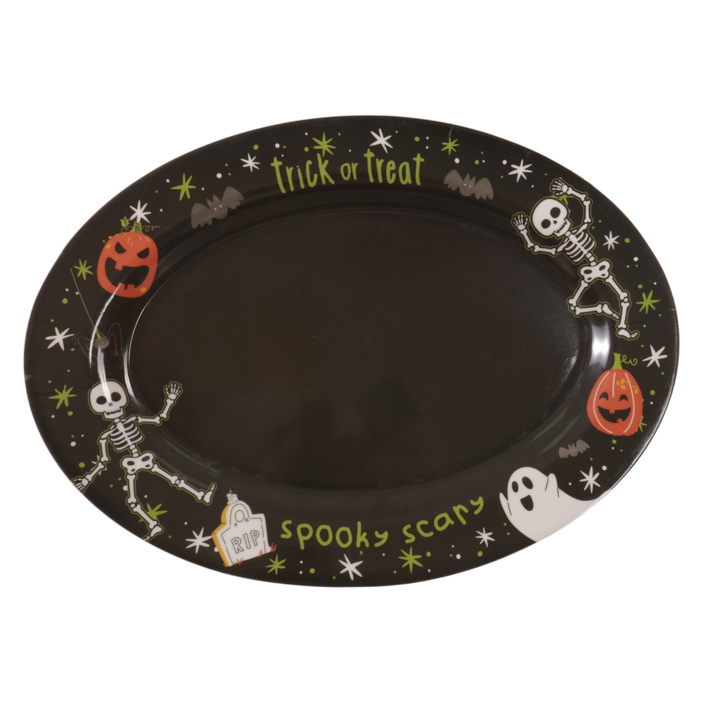 TRAVESSA MELAMINA HALLOWEEN (COLORIDO) 35,4X25,7X1,8cm