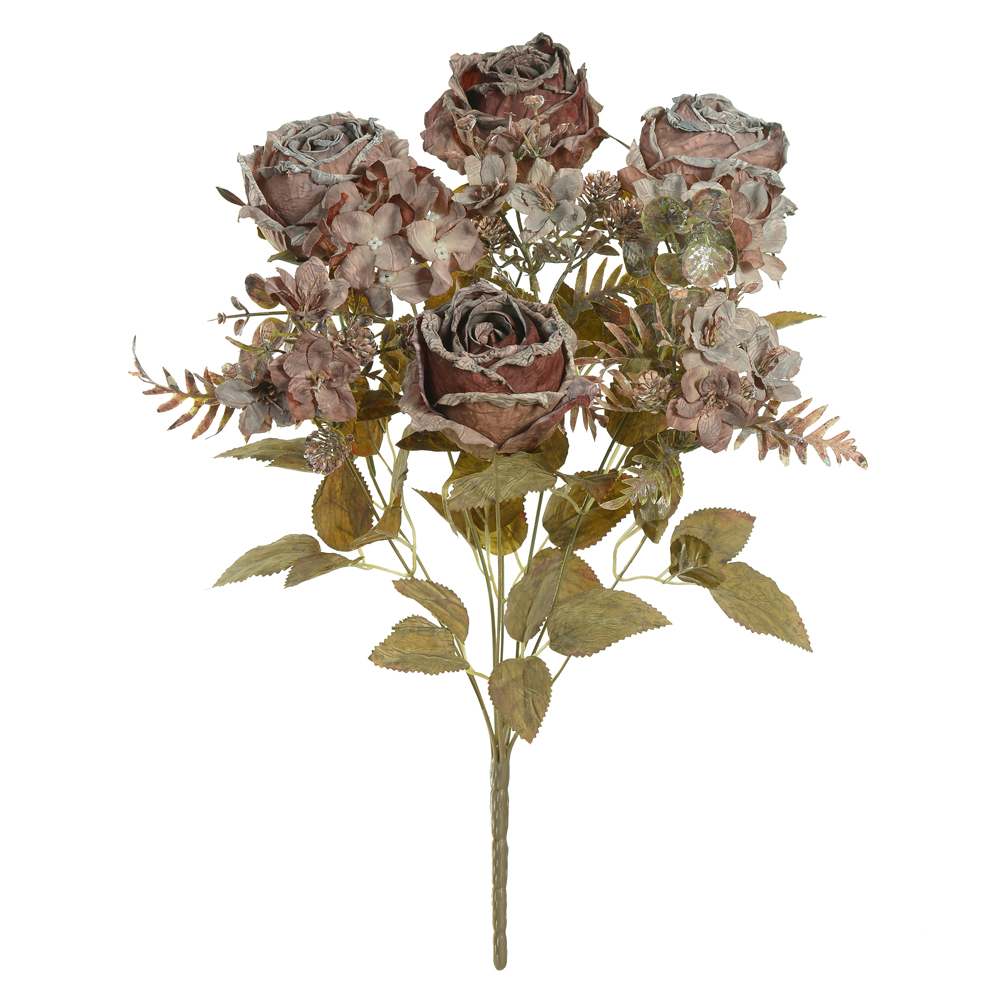 B.ROSA HORTENSIA X9 (MARROM OUTONO) 50cm