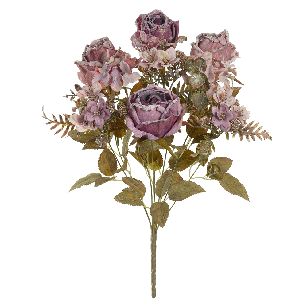 B.ROSA HORTENSIA X9 (PURPURA OUTONO) 50cm