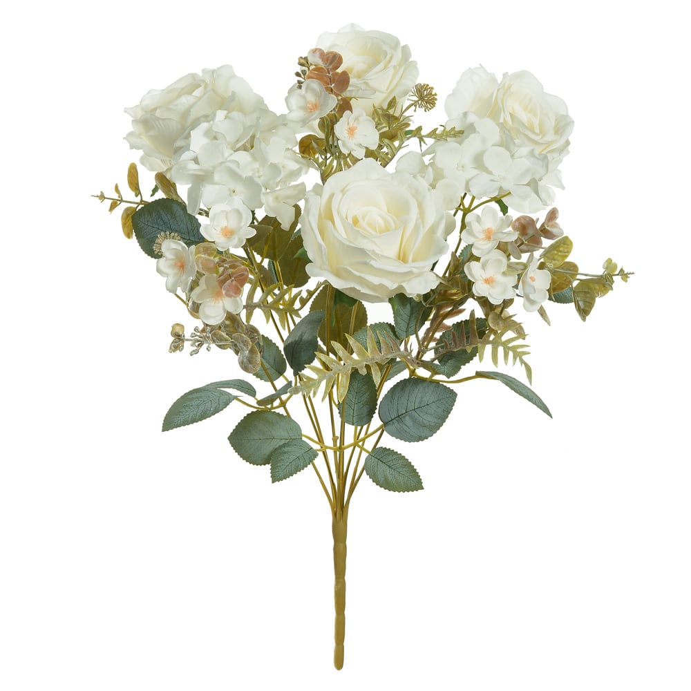 B.ROSA HORTENSIA X9 (BRANCO OUTONO) 45cm