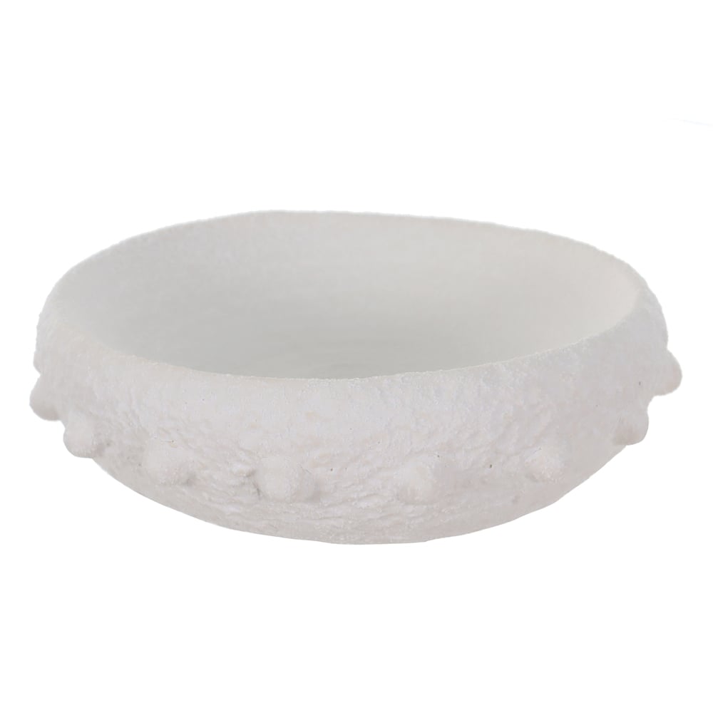 CENTRO DE MESA CERAMICA BALLS (BRANCO) 6,5cm 19,5d
