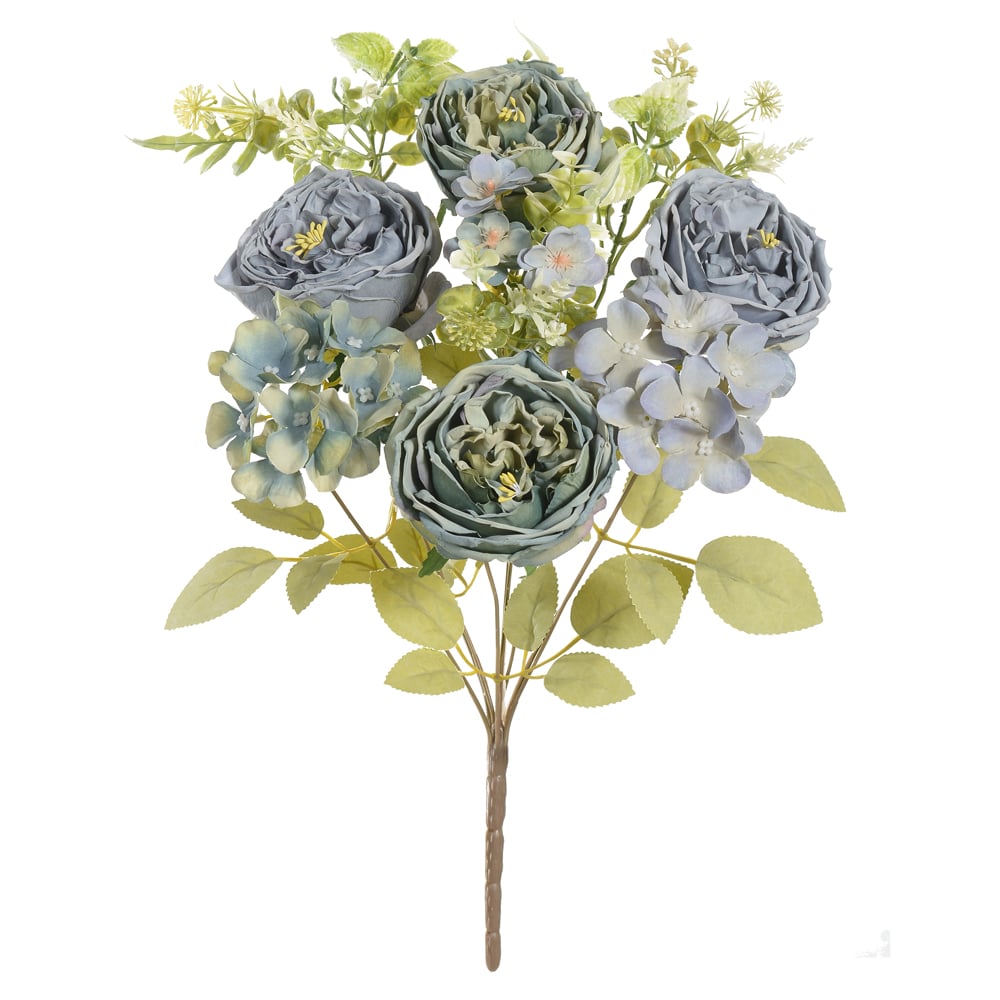 B.ROSA CABBAGE HORTENSIA X9 (AZUL OUTONO) 44cm