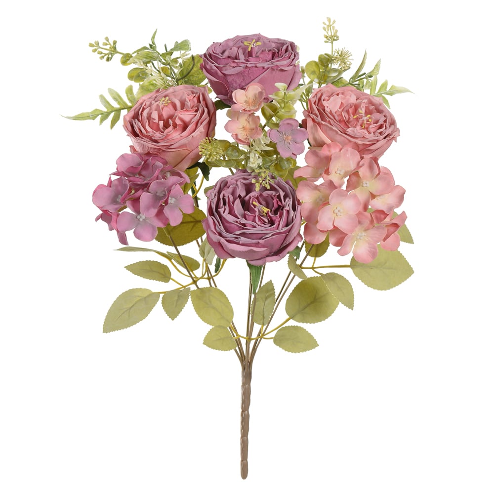 B.ROSA CABBAGE HORTENSIA X9 (ROSA OUTONO) 44cm