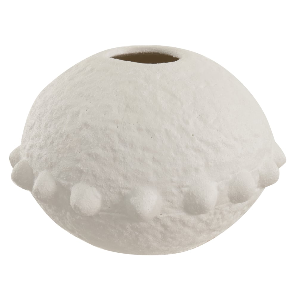 VASO DECORATIVO CERAMICA BALLS (BRANCO) 12cm 17,5d