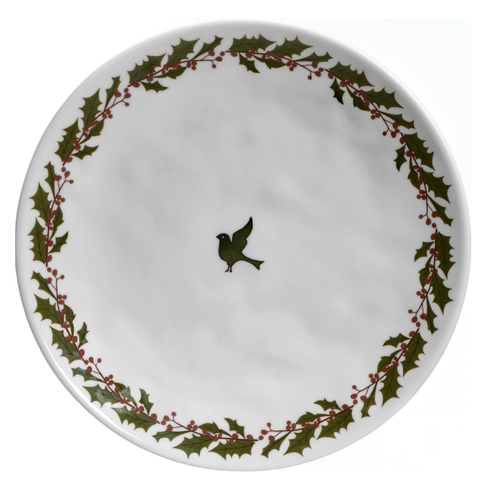PRATO RASO MELAMINA ARVORE DA VIDA (BRANCO VERDE) 28D