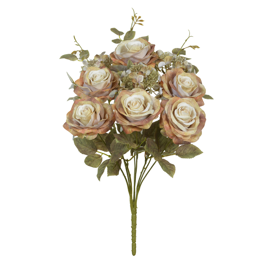 B.ROSA HORTENSIA C/PROTECAO UV X9 (OCRE OUTONO) 48cm