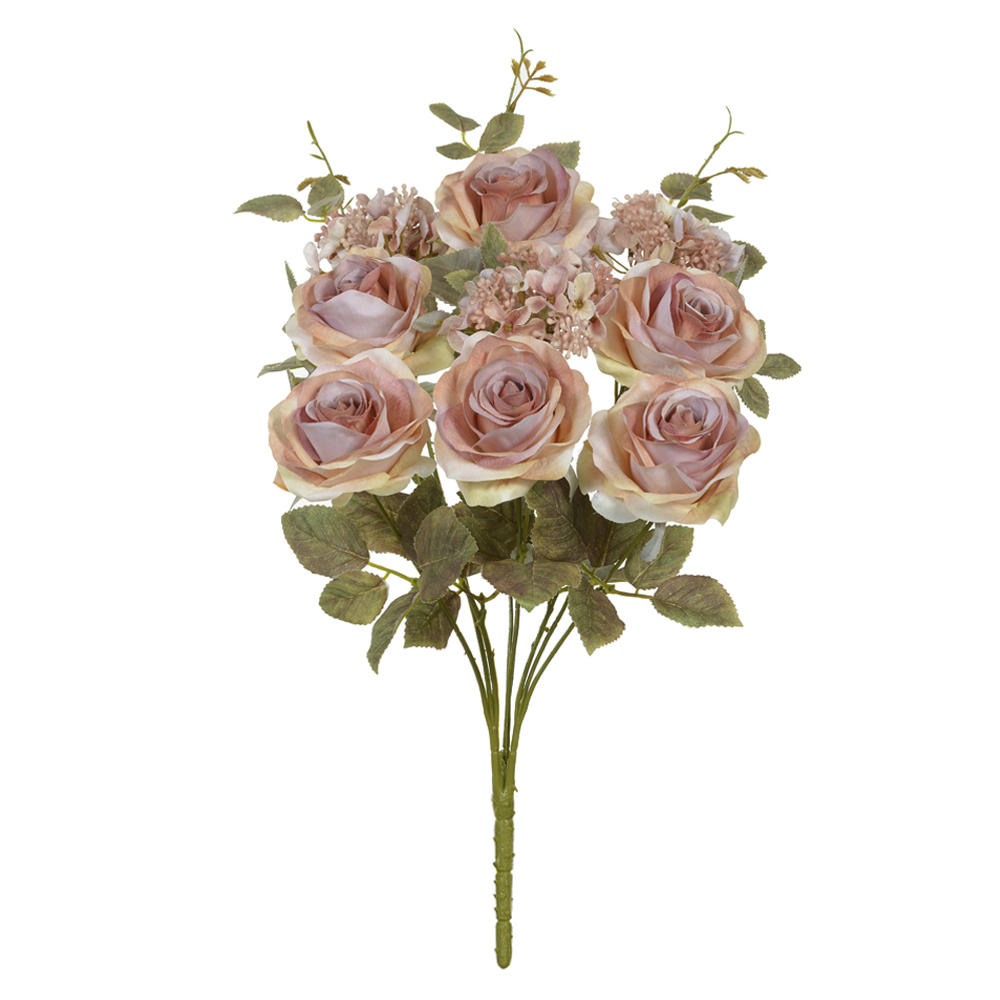 B.ROSA HORTENSIA C/PROTECAO UV X9 (PESSEGO OUTONO) 48cm