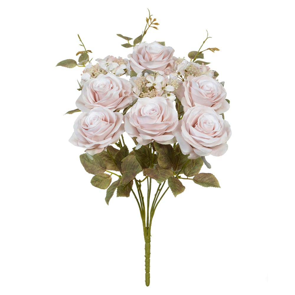B.ROSA HORTENSIA C/PROTECAO UV X9 (OFF WHITE OUTONO) 48cm