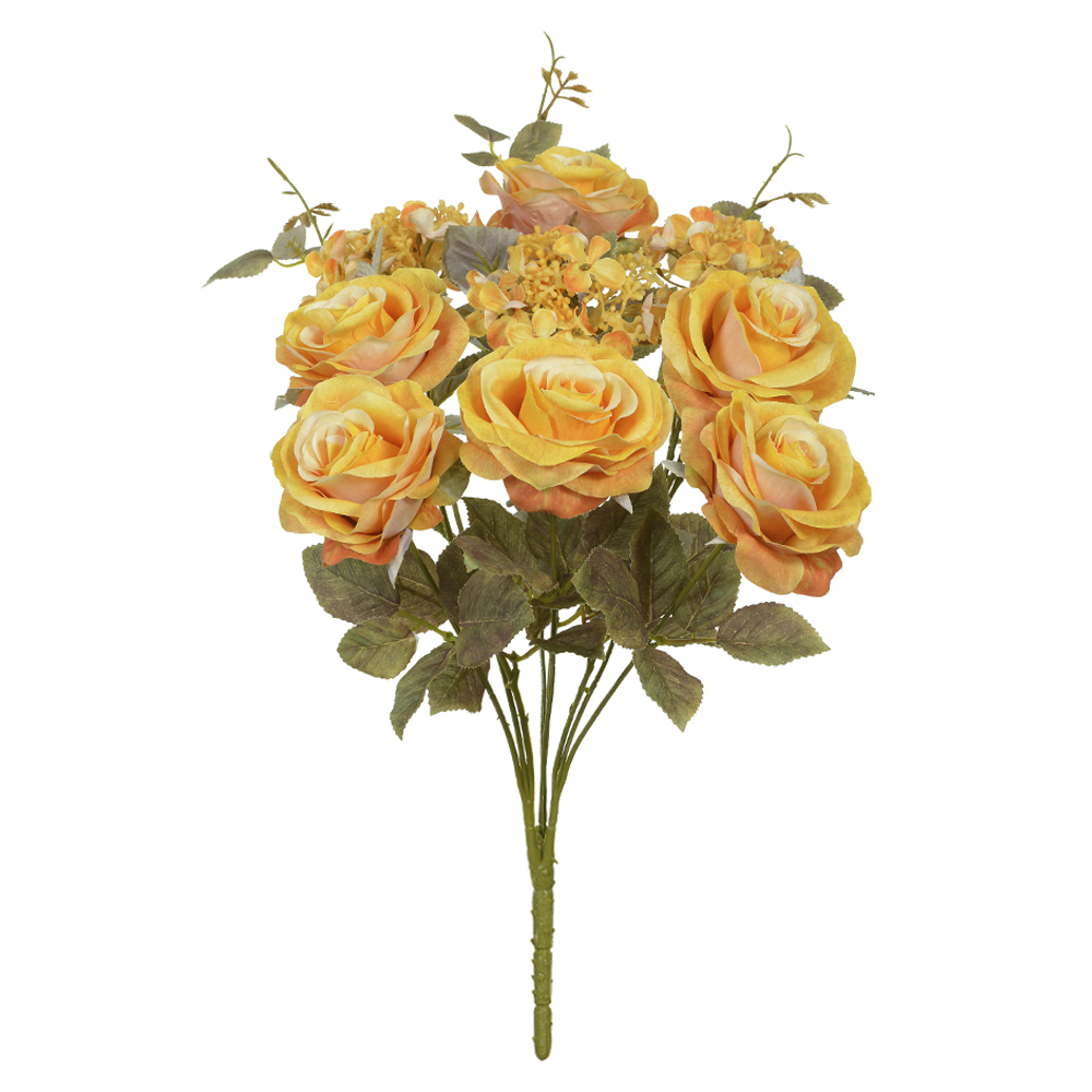 B.ROSA HORTENSIA C/PROTECAO UV X9 (AMARELO OUTONO) 48cm