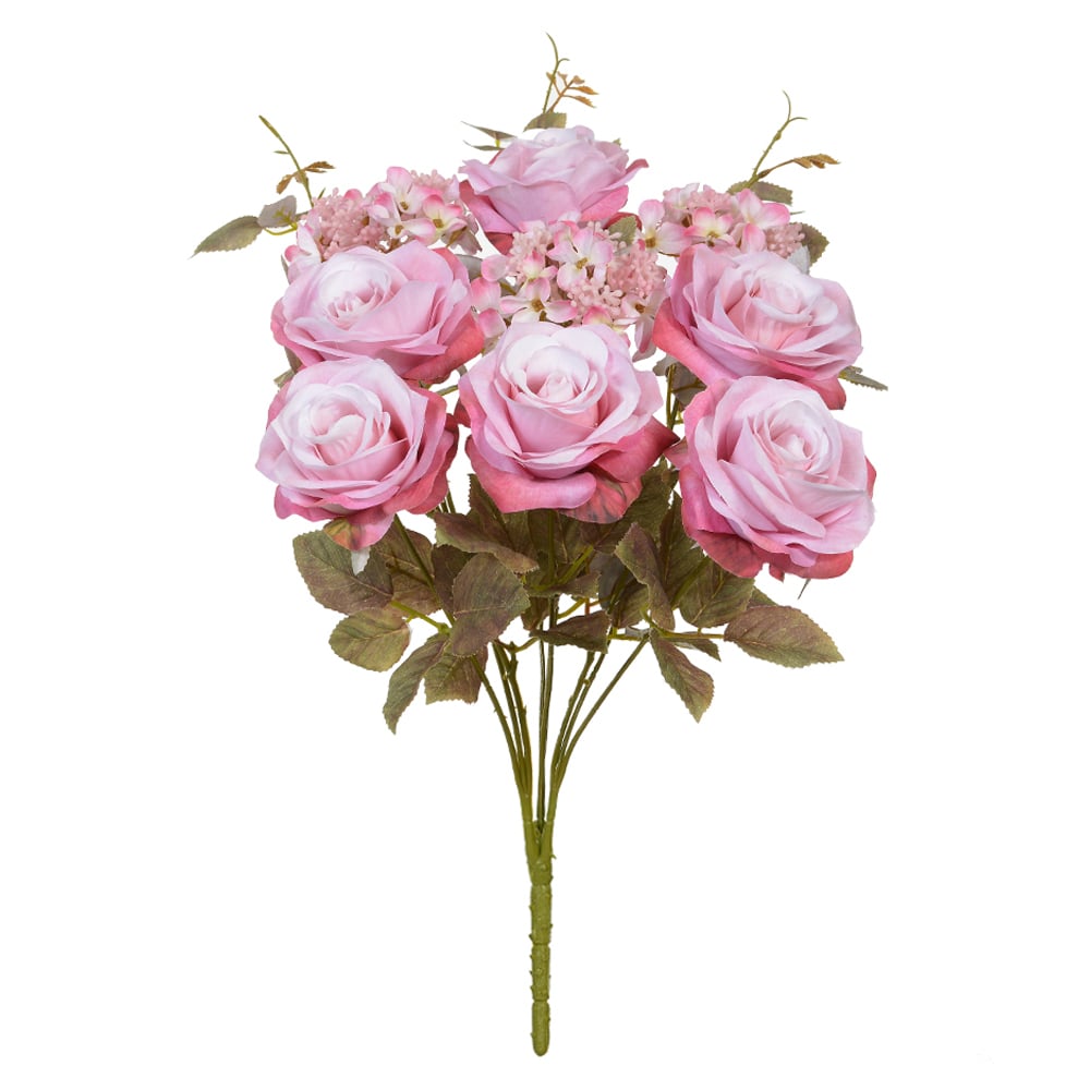 B.ROSA HORTENSIA C/PROTECAO UV X9 (ROSA 2T OUTONO) 48cm