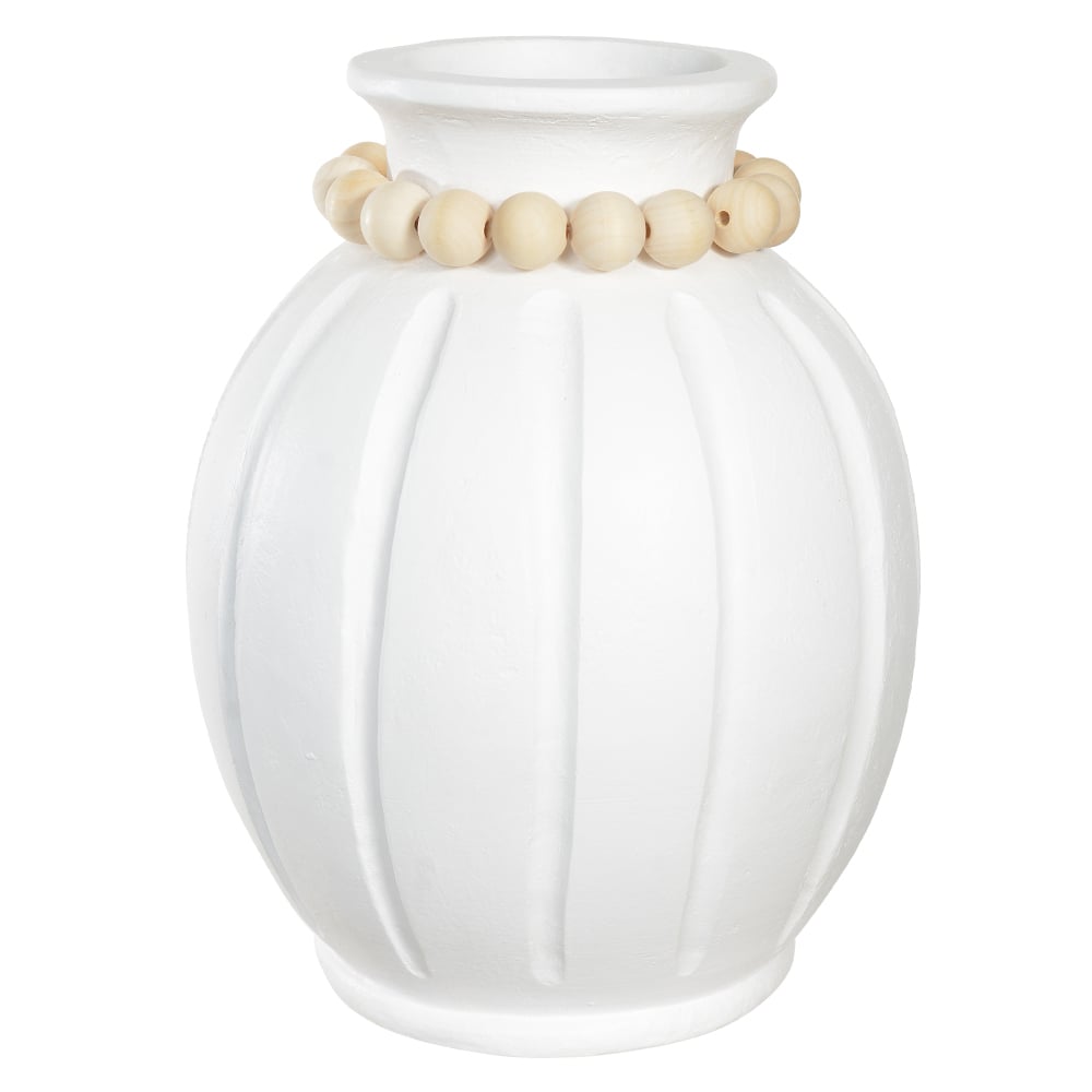 VASO DECORATIVO CERAMICA (OFF WHITE) 38cm 28d