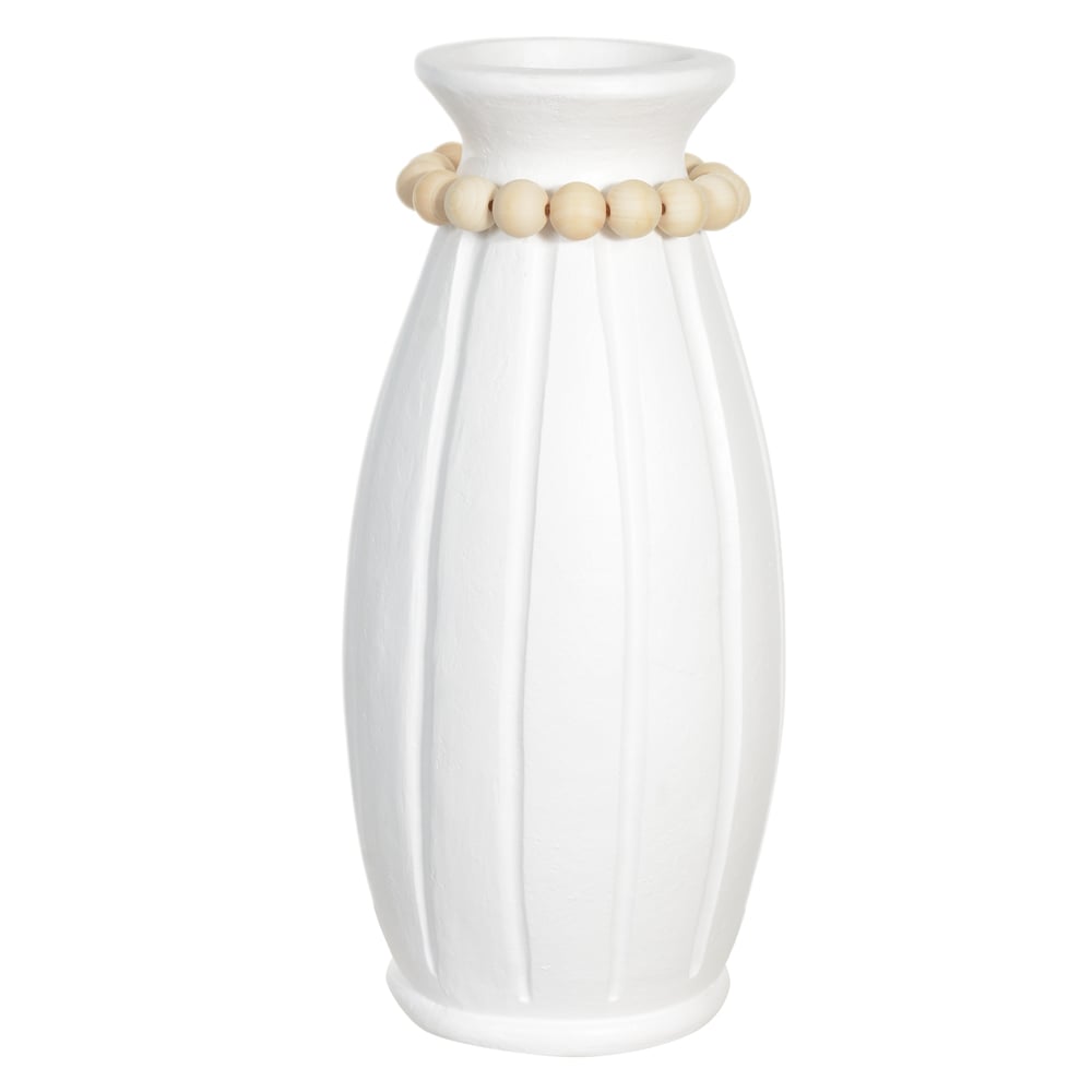 VASO DECORATIVO CERAMICA (OFF WHITE) 51cm 23d