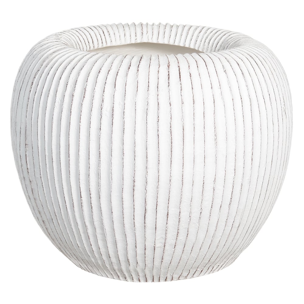 VASO DECORATIVO CERAMICA (BRANCO) 34cm 43d