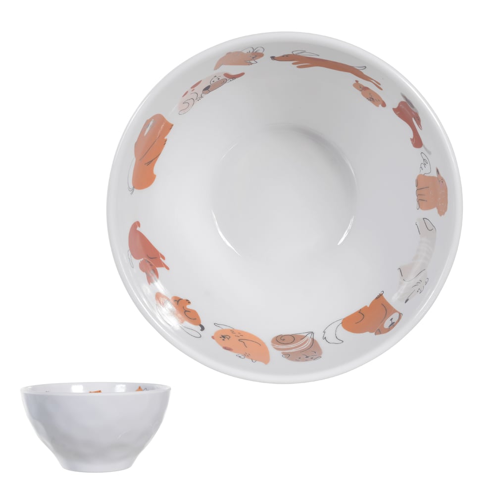 BOWL MELAMINA 600ml 7,9X14,4cm PARQUINHO (ROSA)