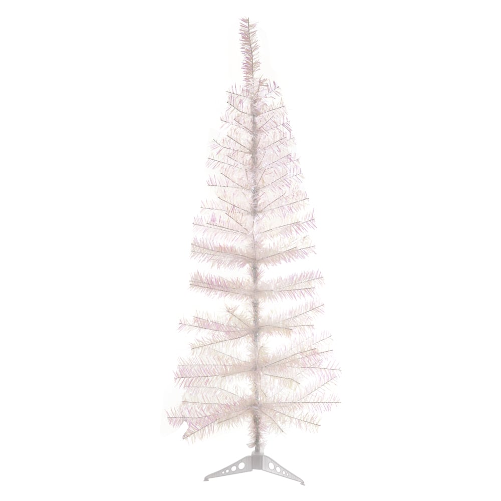 A.ARVORE NATAL IRIDESCENTE 120 TIPS C/BASE PLASTICO (COLORIDO) 1,2m