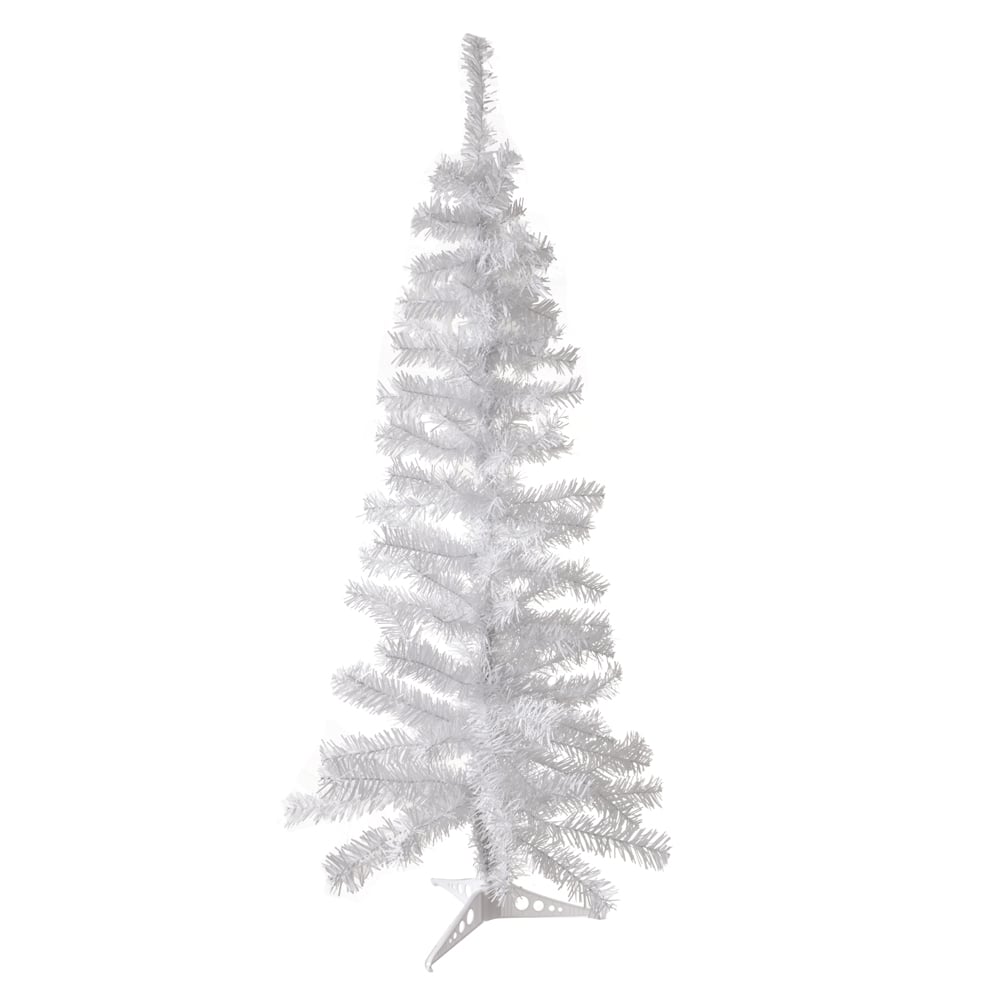 A.ARVORE NATAL 120 TIPS C/BASE PLASTICO (BRANCO) 1,2m