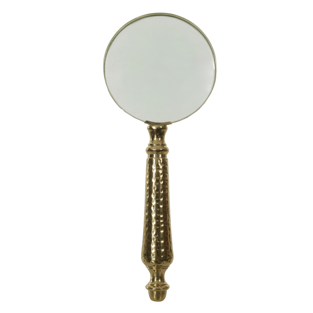 LUPA DECORATIVA POLIRESINA (DOURADO) 26X10X2cm