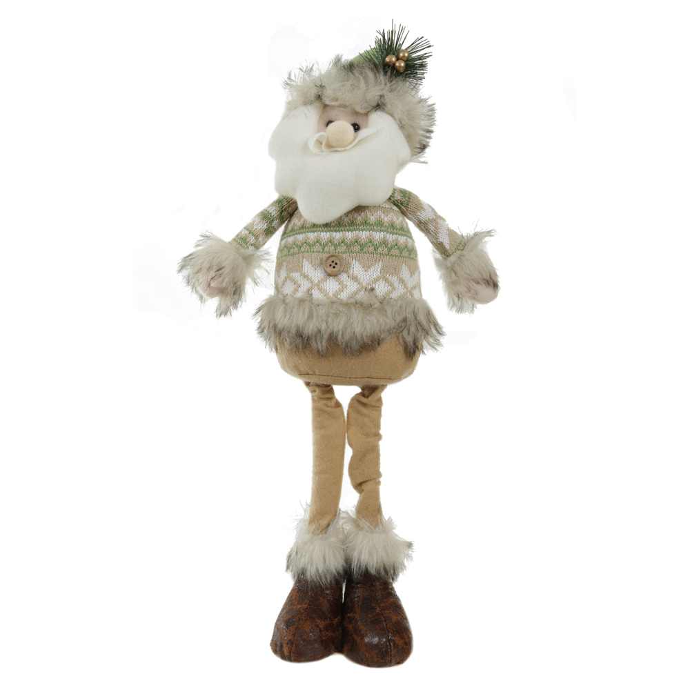 BONECO NATAL PAPAI NOEL (VERDE BEGE) 65cm