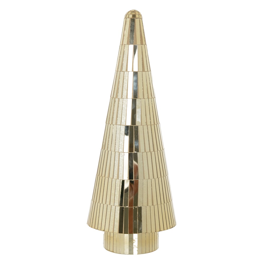 NATAL  ARVORE DECORATIVA 33X12,4cm (DOURADO)
