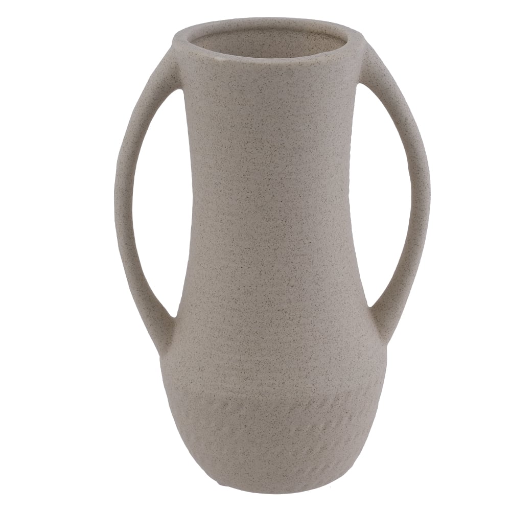 VASO DECORATIVO CERAMICA (BEGE) 19,5cm 13,5d