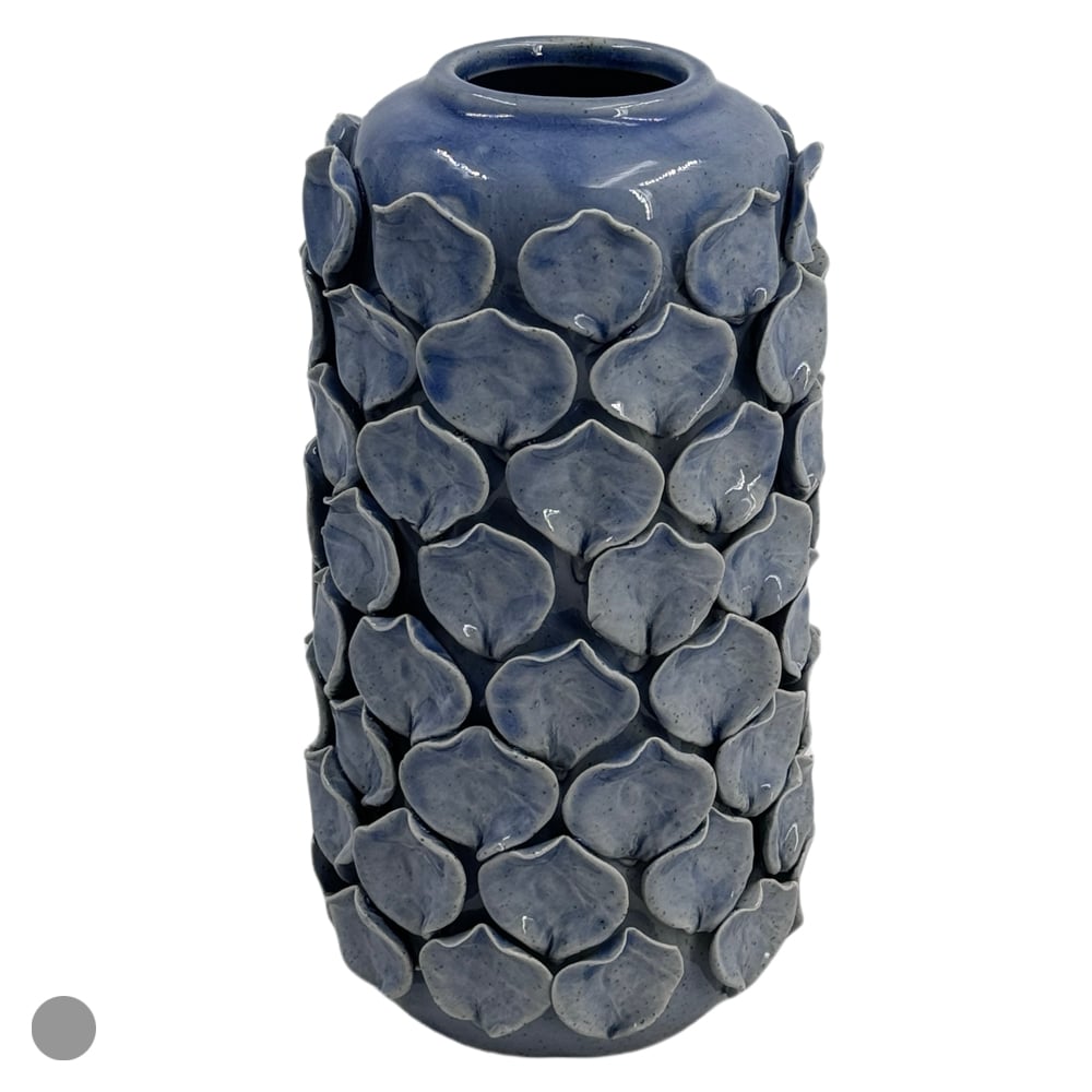 VASO DECORATIVO CERAMICA (AZUL) 25cm 12,5d