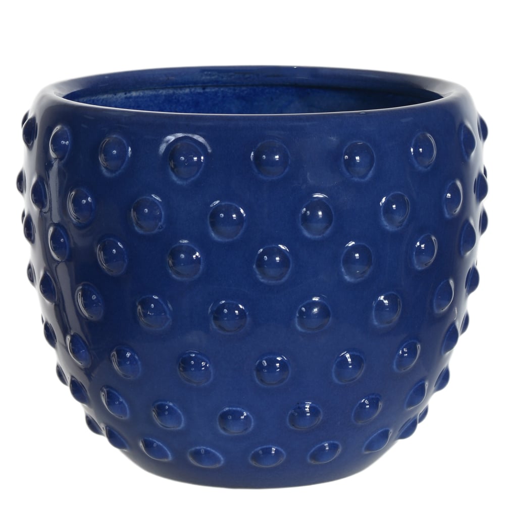 VASO DECORATIVO CERAMICA BALLS (AZUL) 14,5cm 18d