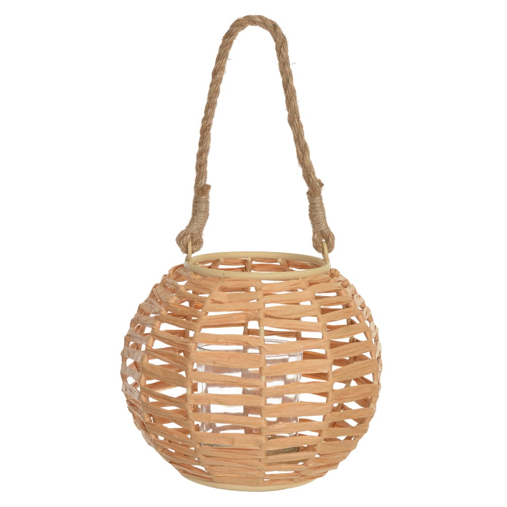 LANTERNA DECORATIVA FIB.PAPEL (NATURAL) 15,5cm 18d
