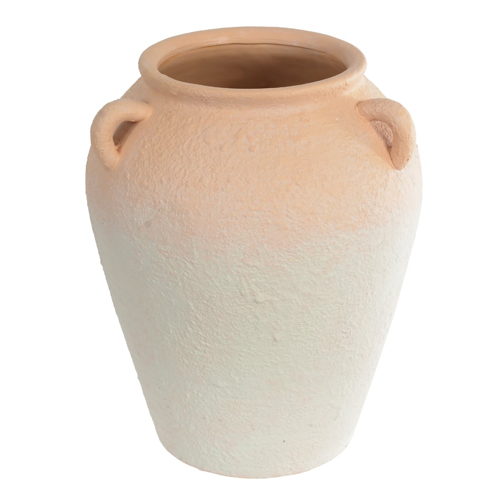 VASO DECORATIVO CERAMICA TERRACOTA (BEGE) 30cm 25d