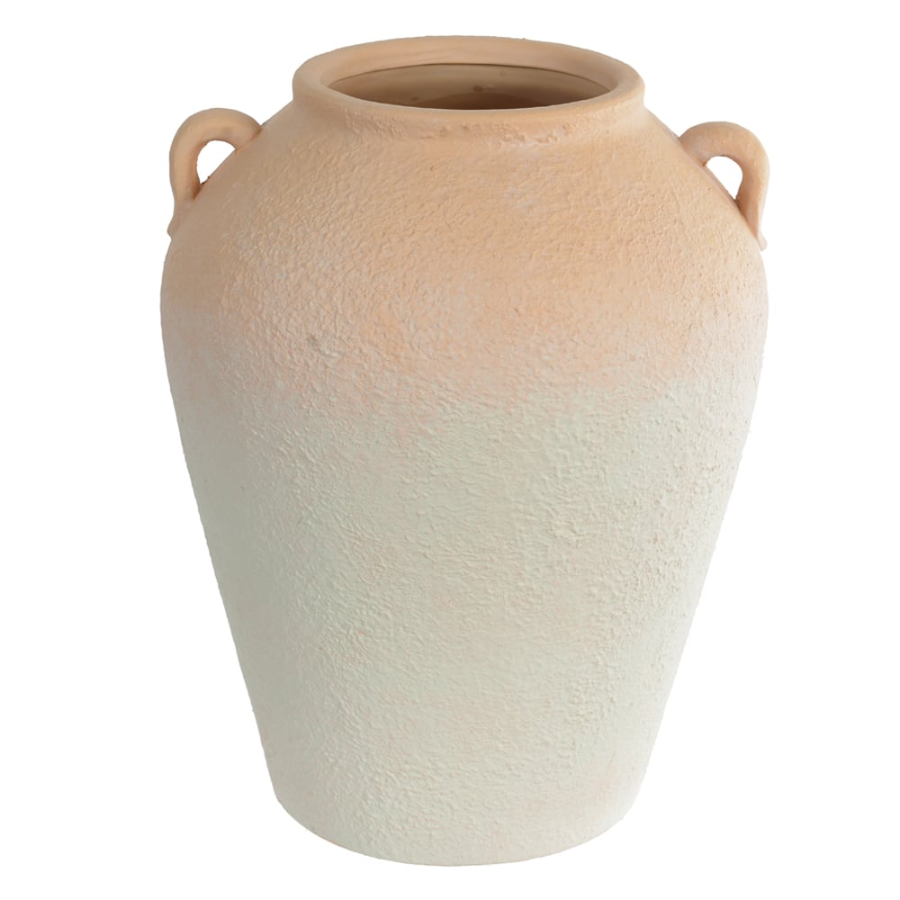 VASO DECORATIVO CERAMICA TERRACOTA (BEGE) 31cm 25d