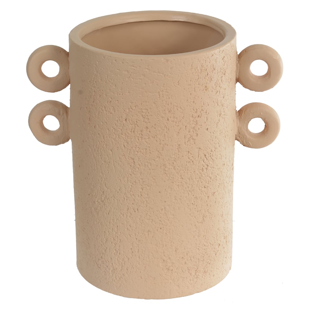VASO DECORATIVO CERAMICA TERRACOTA (BEGE) 22cm 22d
