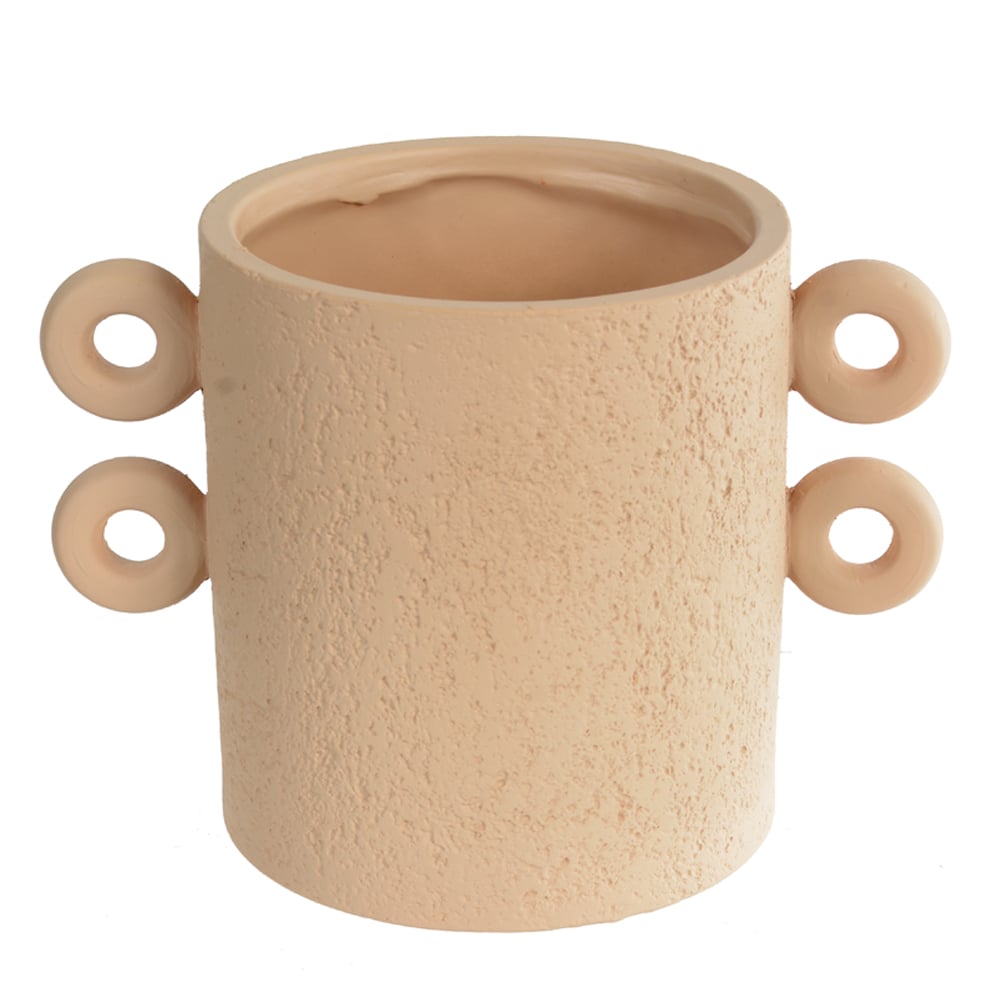 VASO DECORATIVO CERAMICA TERRACOTA (BEGE) 16cm 22d