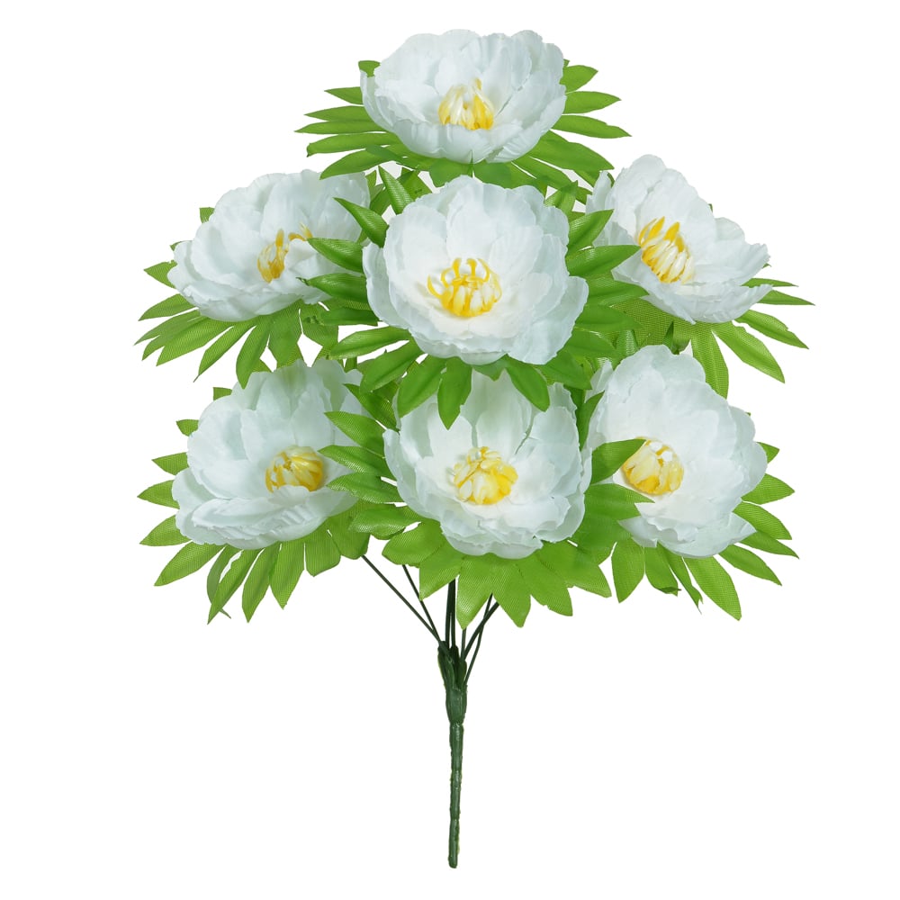 B.PEONIA X7 (BRANCO) 35cm