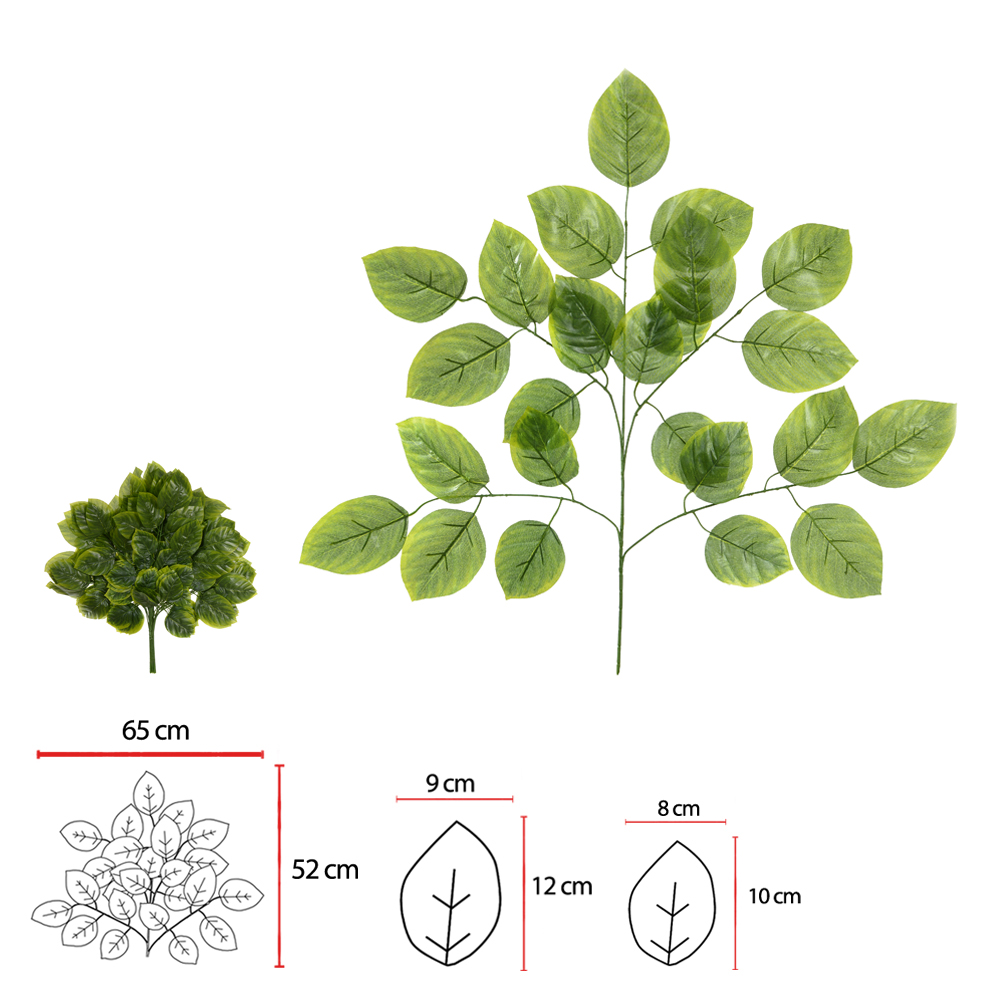 C.FOLHA X25 (VERDE CREME) 67cm